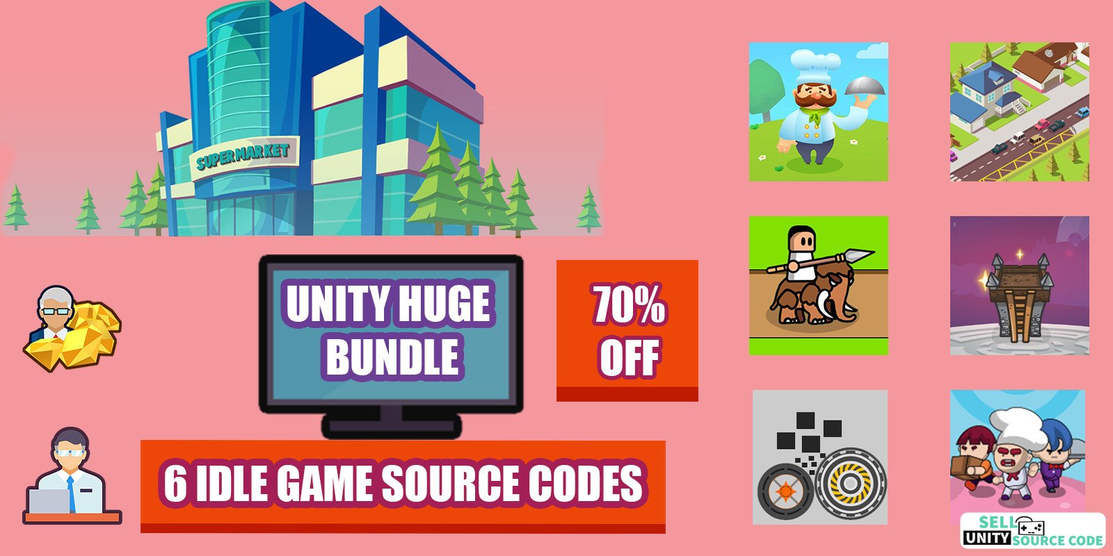 Unity Huge Bundle - 6 Idle Games