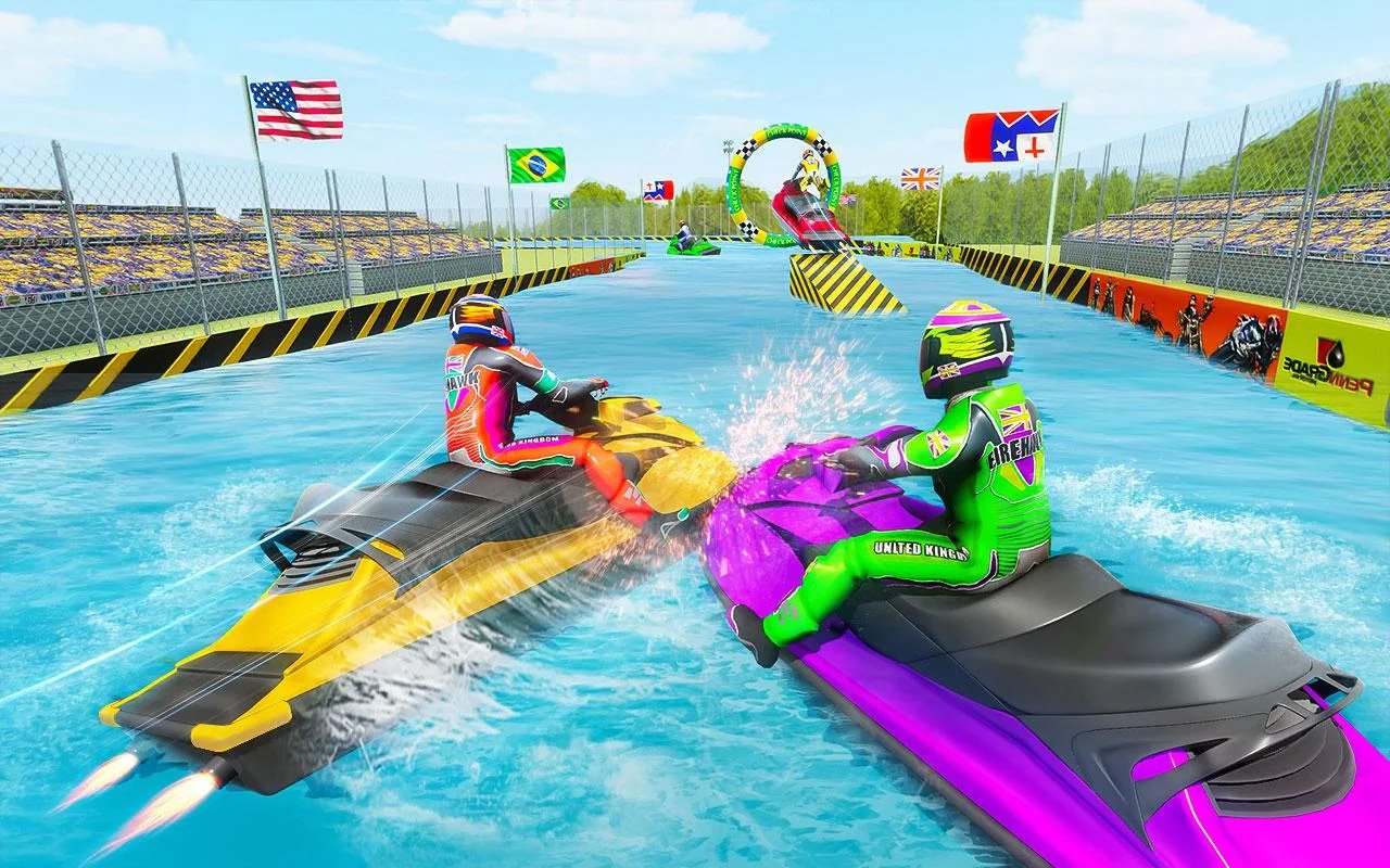 Jet Ski Boat Stunt Racing Game