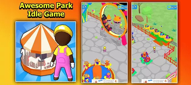 Awesome Park Idle Game 3D Unity Source Code