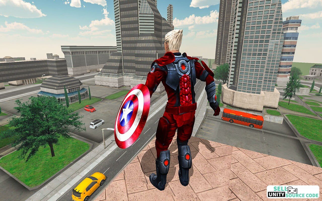 Marvelous Flying Super Hero 3D