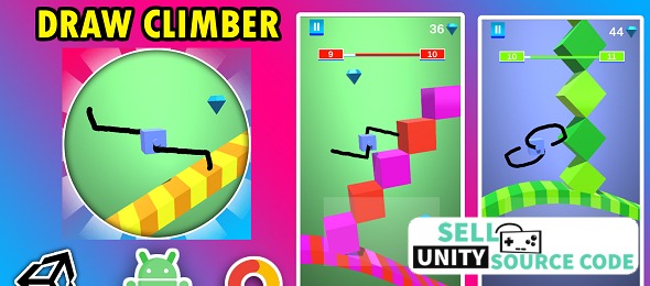 Draw Climber 3D Game Unity Source Code