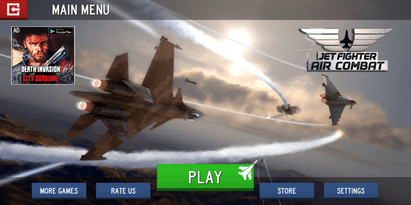 Air Jet Fighter -Unity 3D Action Game Source Code