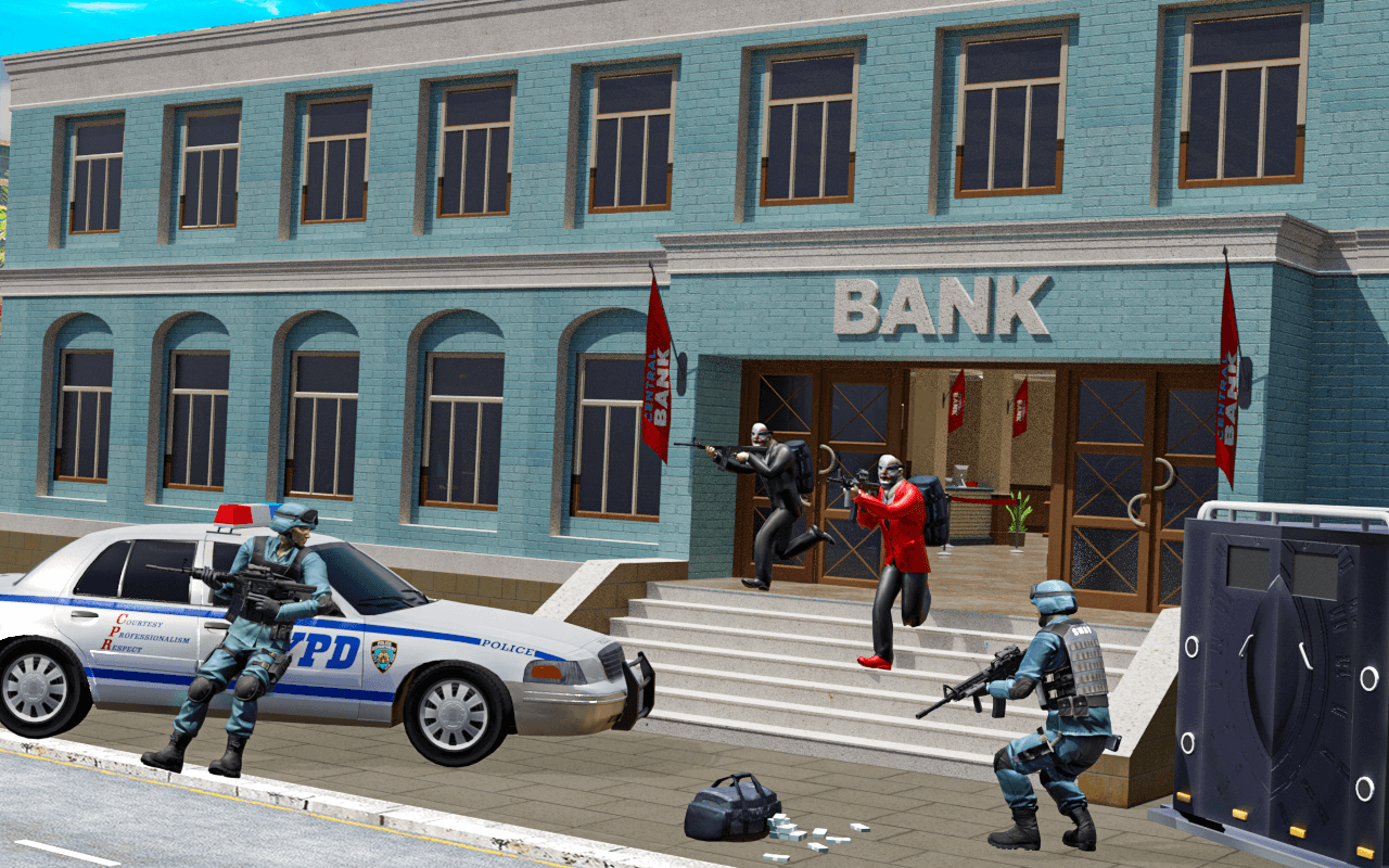Bank Robbery Hatch City Police Gangster Crime