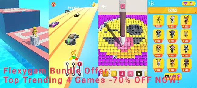 Flexy Gam’s Exclusive Bundle Offer: 4 Top Trending Games -70% OFF NOW!