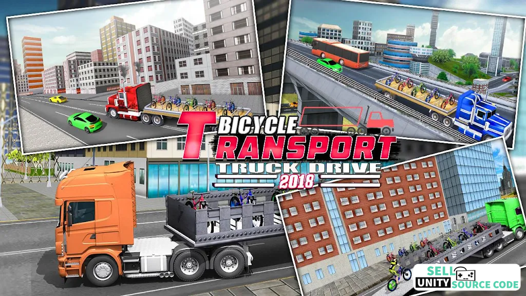 Bicycle Transport Truck Drive 2018