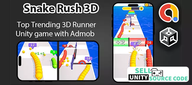 Snake Rush 3D – Unity Game + Admob