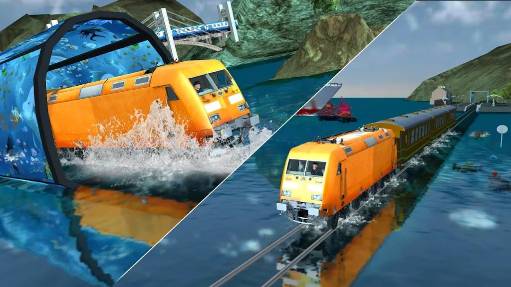 Train Driving on Water