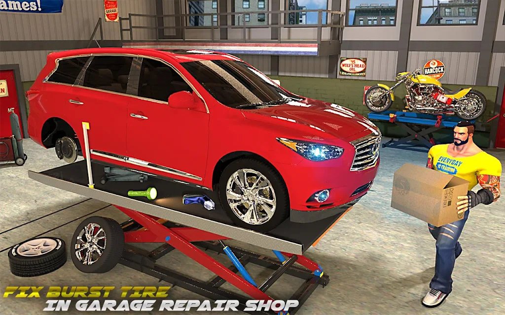 Flat Tire Car Mechanic Simulator