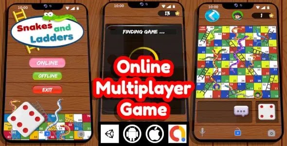 Snake And Ladders Online Unity Multiplayer Game For Android and iOS