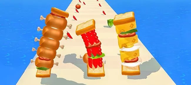 Sandwich Stack Rush 3D