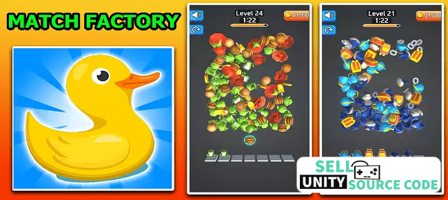 Match Factory 3D Matching Trending Game Unity Source Code