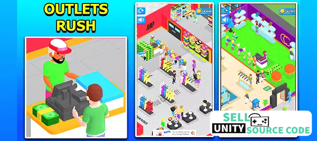 Outlets Rush 3D Idle Tycoon Game Unity Source Code