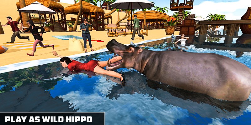 Angry Hippo Attack Simulator