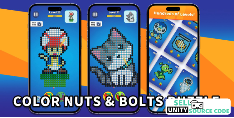 Color Nuts And Bolts Puzzle - Unity Source Code