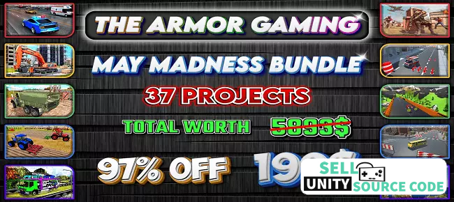 The Armor Gaming’s May Madness Bundle Offer: 37 Unity Projects