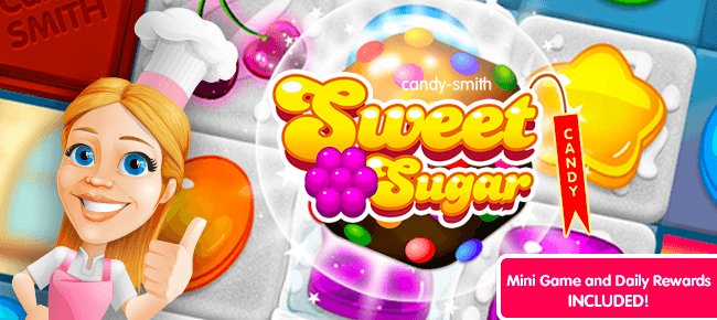 Sweet Sugar Match 3 + Mini Game