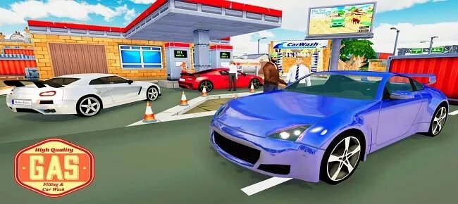 Modern Sports Car Wash : Gas Station 64 Bit Source Code