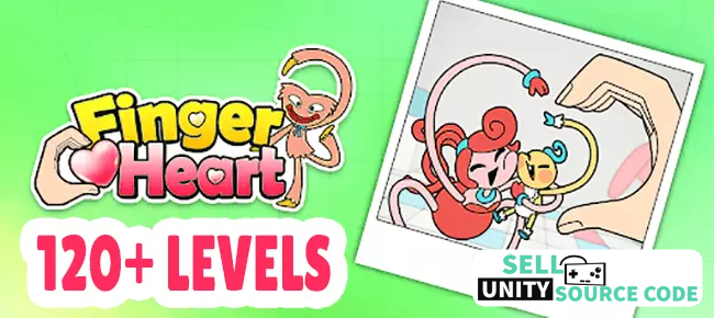 Finger Heart: Monster Refill -120+ Levels – Puzzle Casual Trending Game