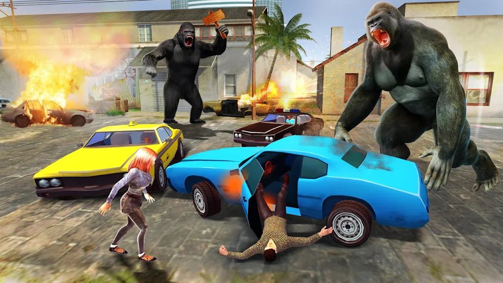 Gorilla Rampage City Smasher Games: City Attack 3D