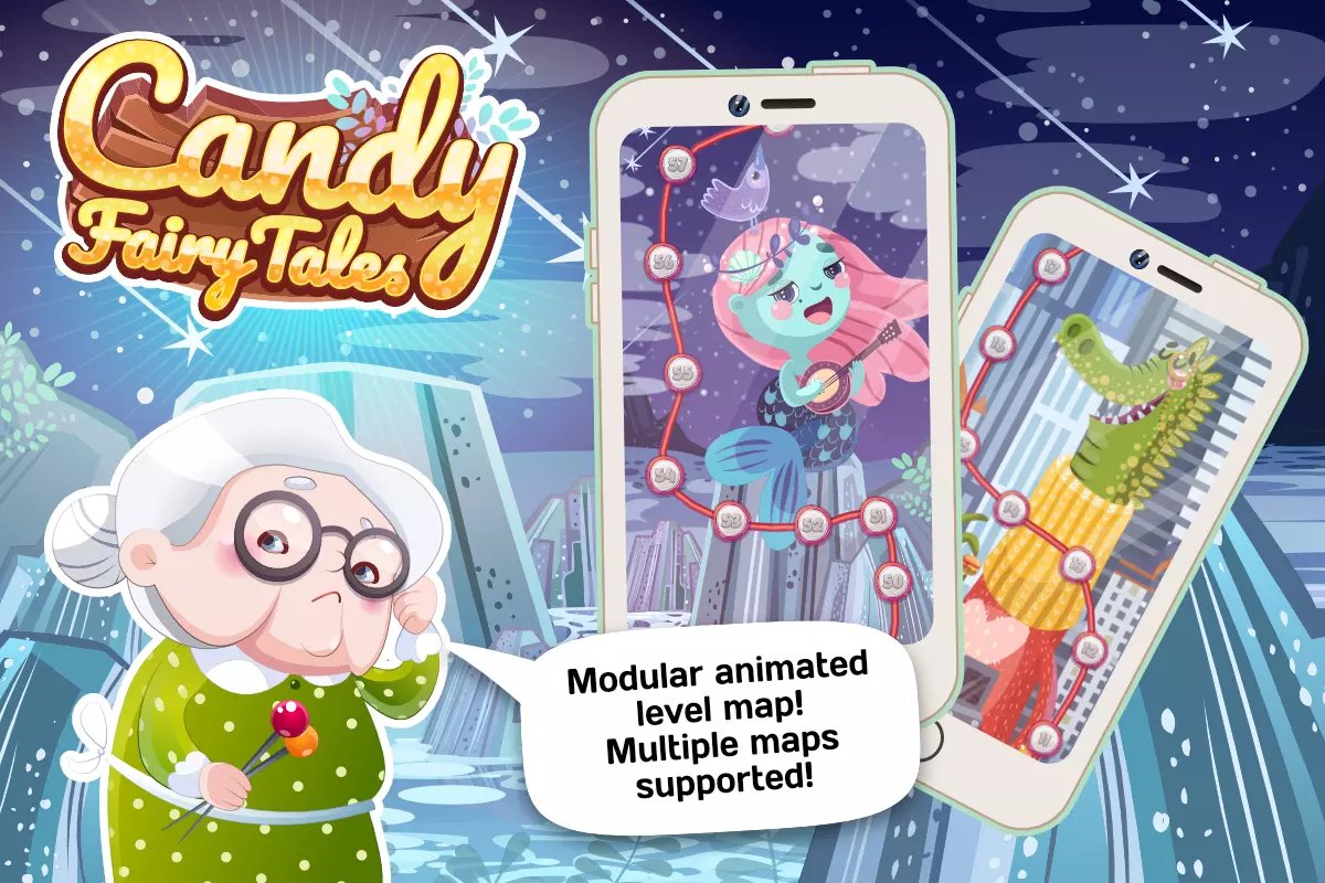 Jellymobile's Candy Fairy Tales: Match-3 Engine
