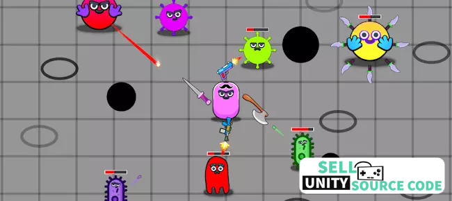 Unity Game Template – Bacterial Defender