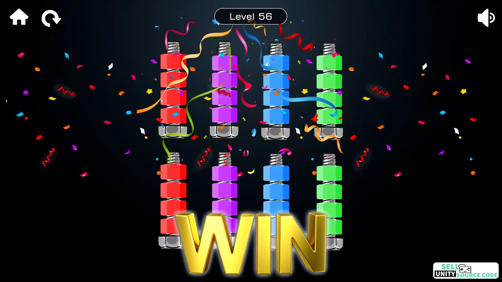 Bolts And Nuts Screw Sort Puzzle