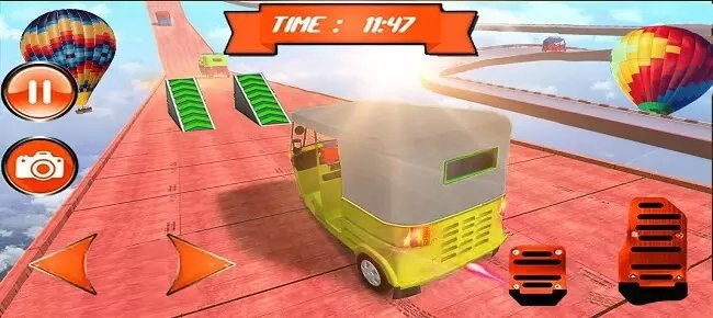 Tuk Tuk Auto Rickshaw Mega Ramp Stunt Impossible Track 64 Bit