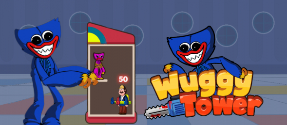 Wuggy Kissy Tower Escape - Hero Tower Defense
