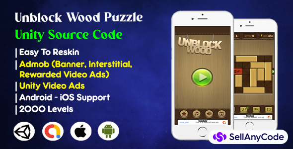 Unblock Wood Puzzle Unity Source Code
