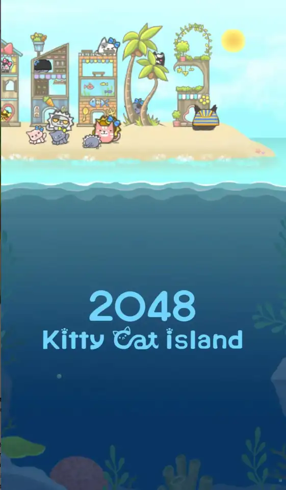 2048 Kitty Cat Island screenshot 4