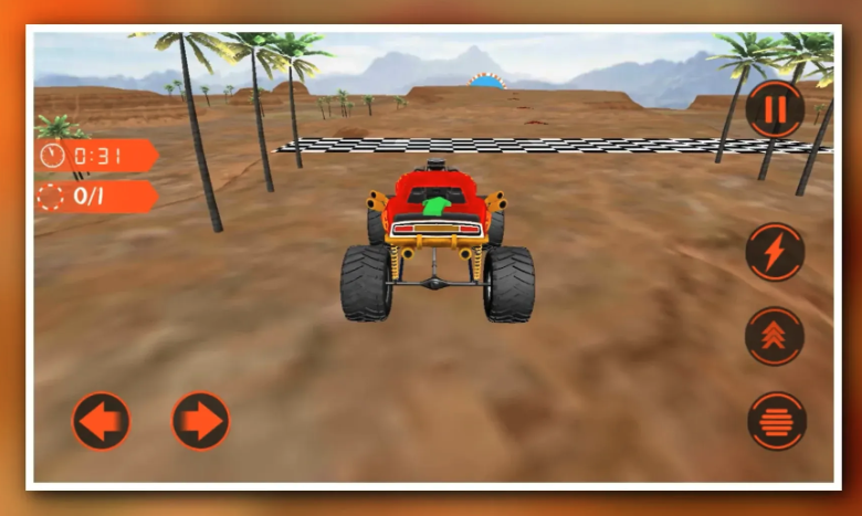4x4 offroad Monster Truck Impossible Desert Track screenshot 3