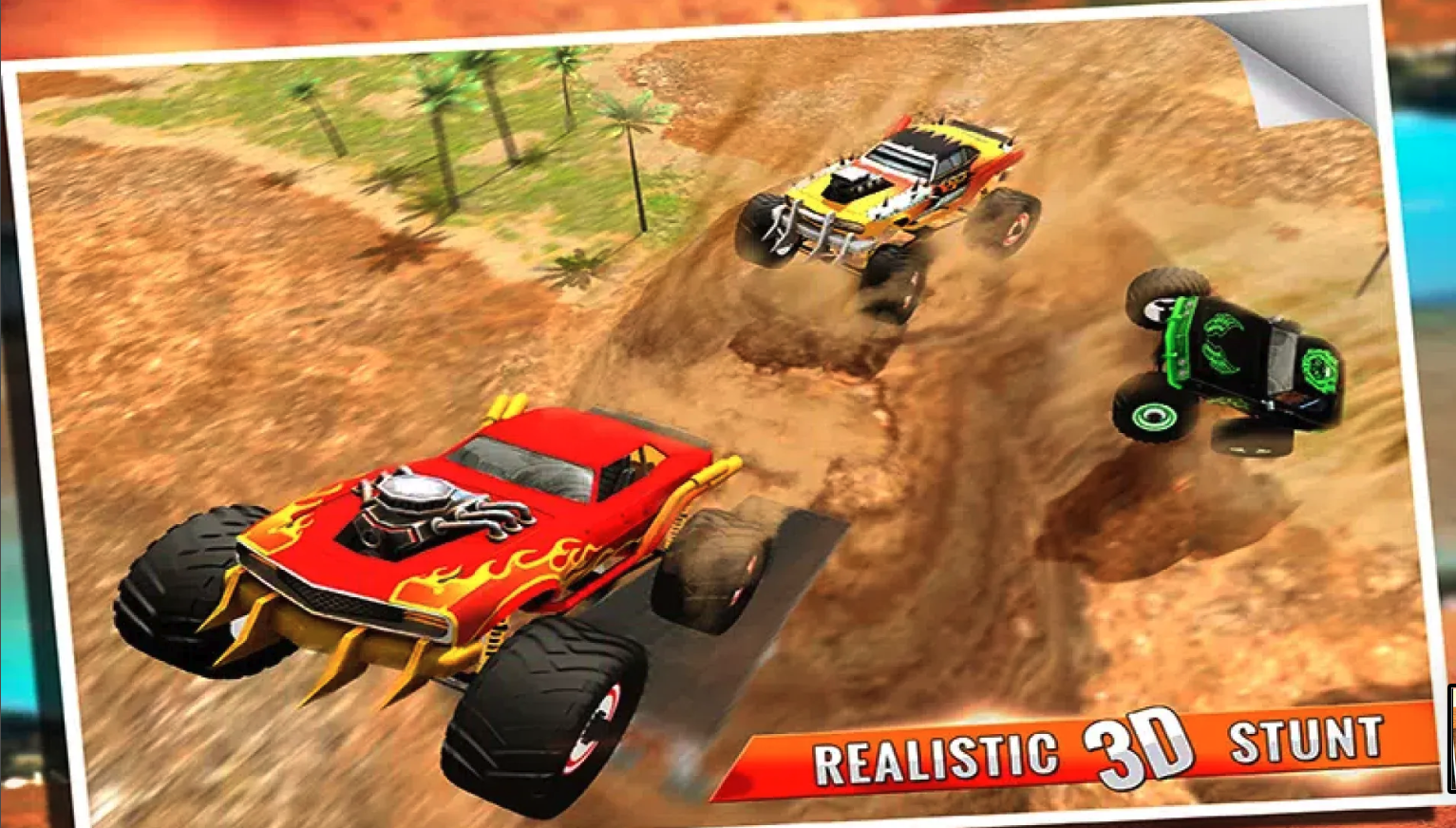4x4 offroad Monster Truck Impossible Desert Track screenshot 8