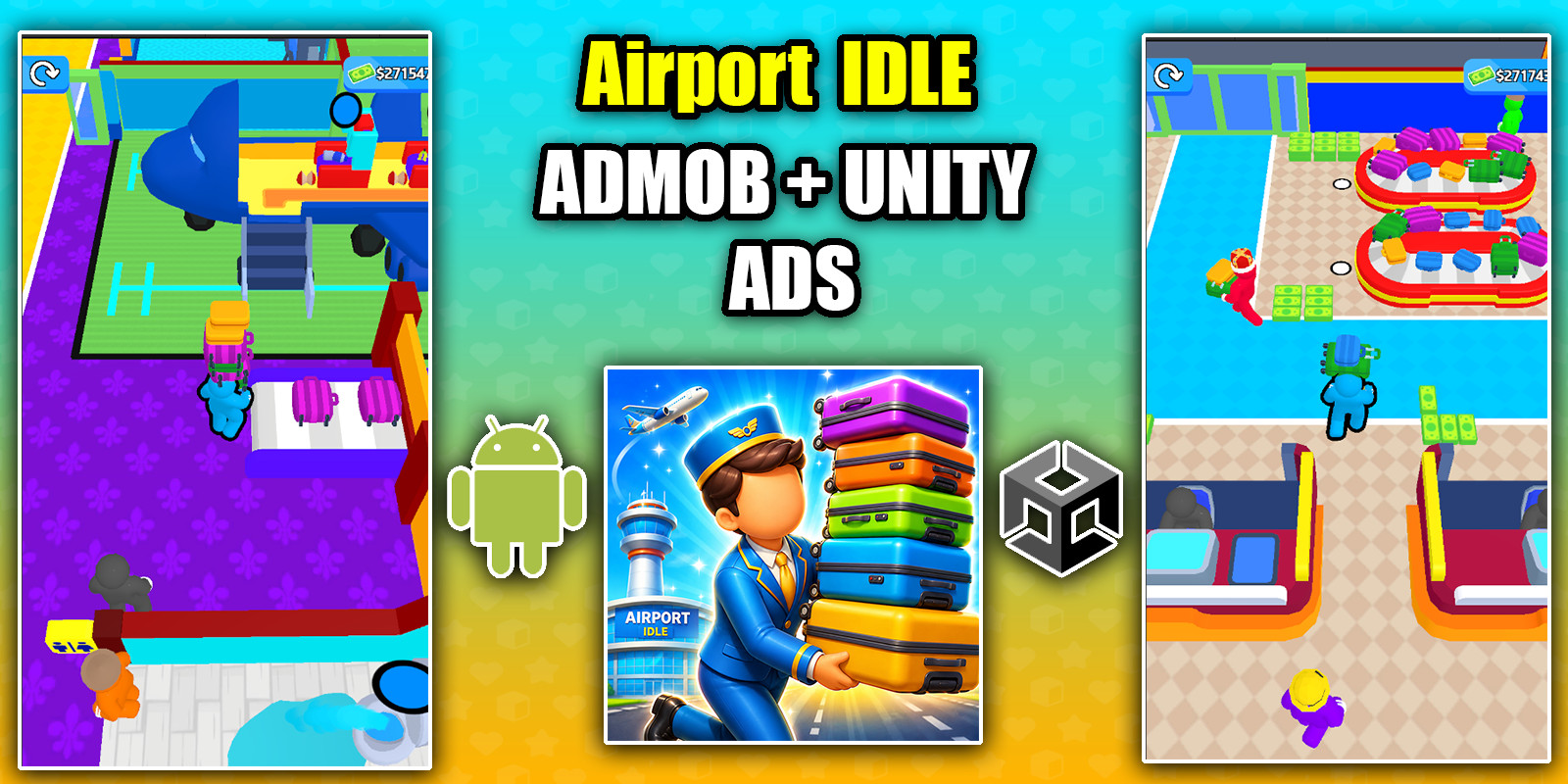 Airport Idle 3D Unity Game Source Code