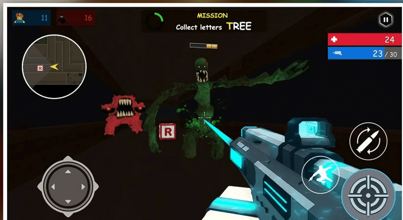 Alphabet Shooter: Survival FPS screenshot 2