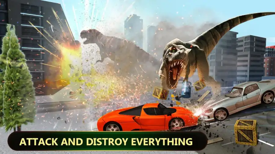 Angry Dinosaur Simulator Games: City Attack 3D source code