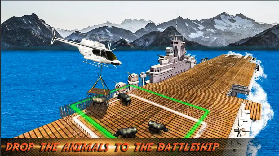 Animal Helicopter Sea Transport – Wild Rescue Simulator – SellUnitySourceCode.com screenshot 3