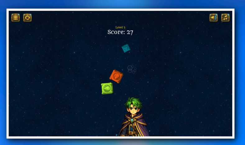 Arcane Blocks Game Source Code – Magical Grid Puzzle Game screenshot 3