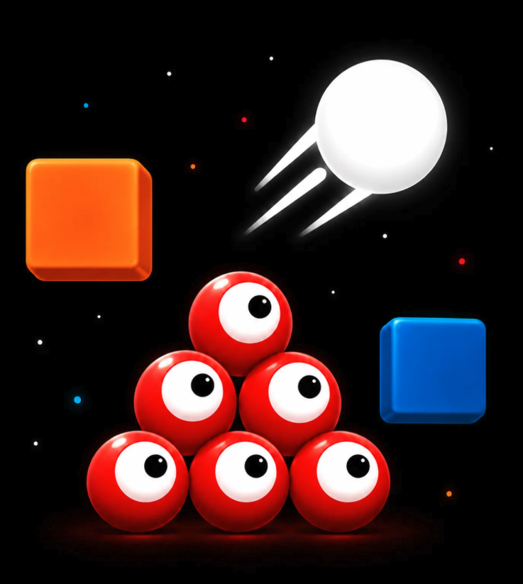 Ballz Rush Unity Game Source Code – Endless Survival Arcade Game screenshot 2