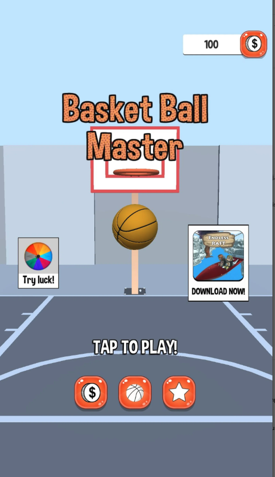 Basketball Master Unity Game Source Code – 3D Basketball Shooting Game screenshot 3