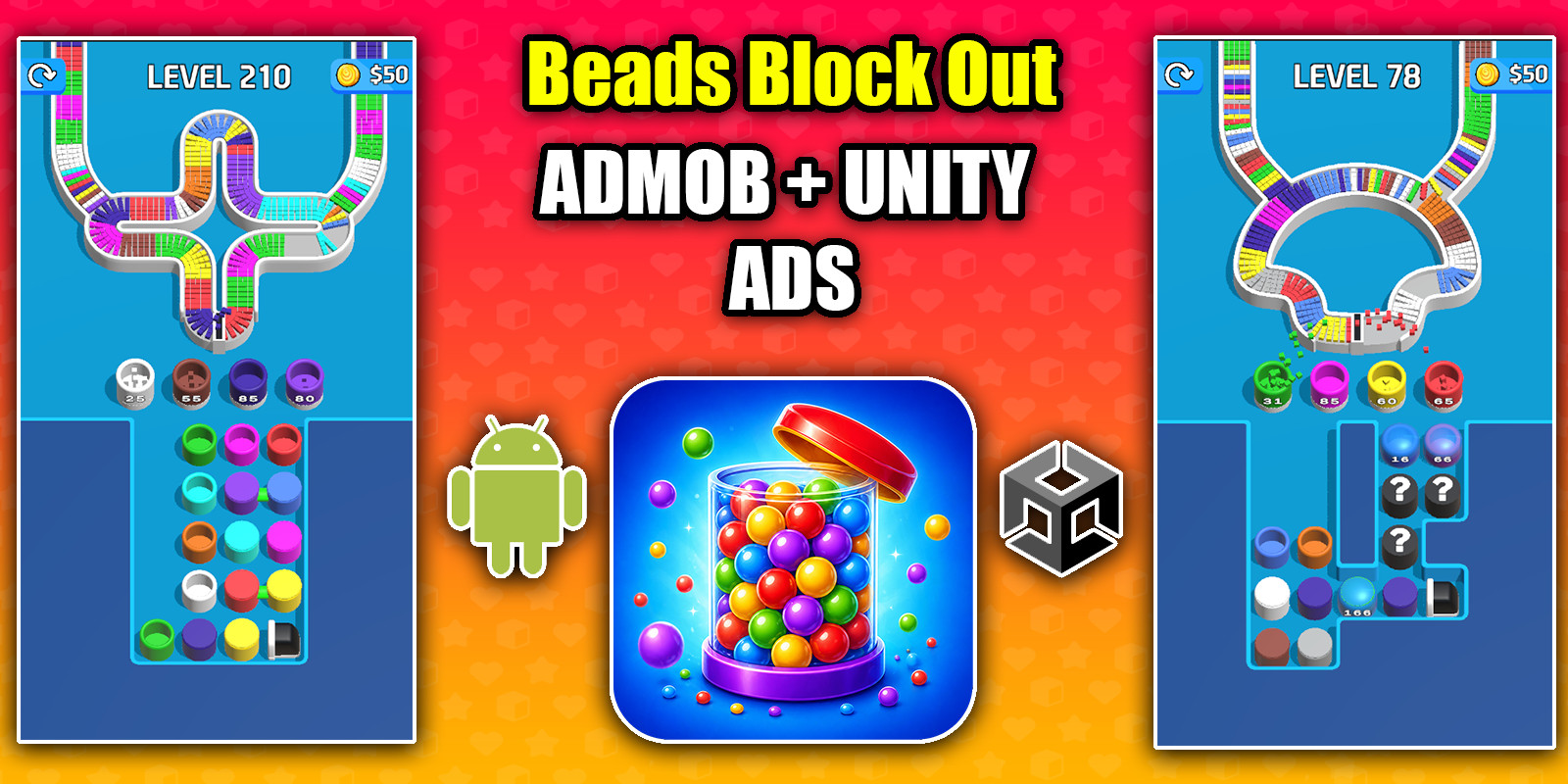 Beads Block Out Game 3D Unity Game Source Code screenshot 7