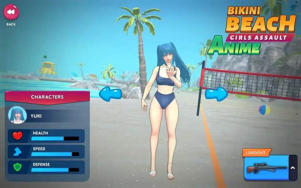 Bikini Beach Anime Girls Assault Game New Unity3D screenshot 3