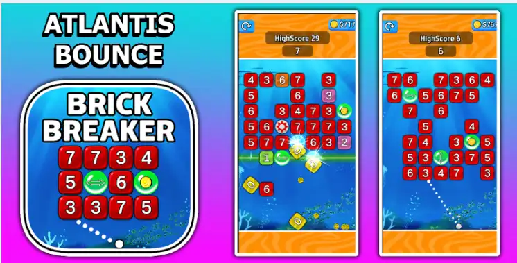 Brick Breaker Game SellUnitySourceCode screenshot 2