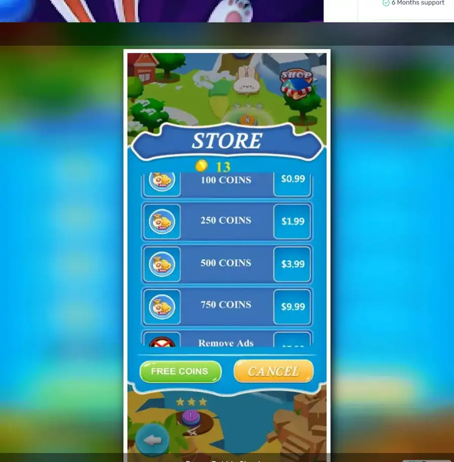 Bunny Bubble Shooter Sell Unity Source Code screenshot 3