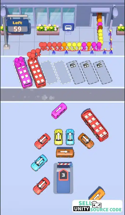 Bus Mania Jam Game SellUnitySourceCode screenshot 4