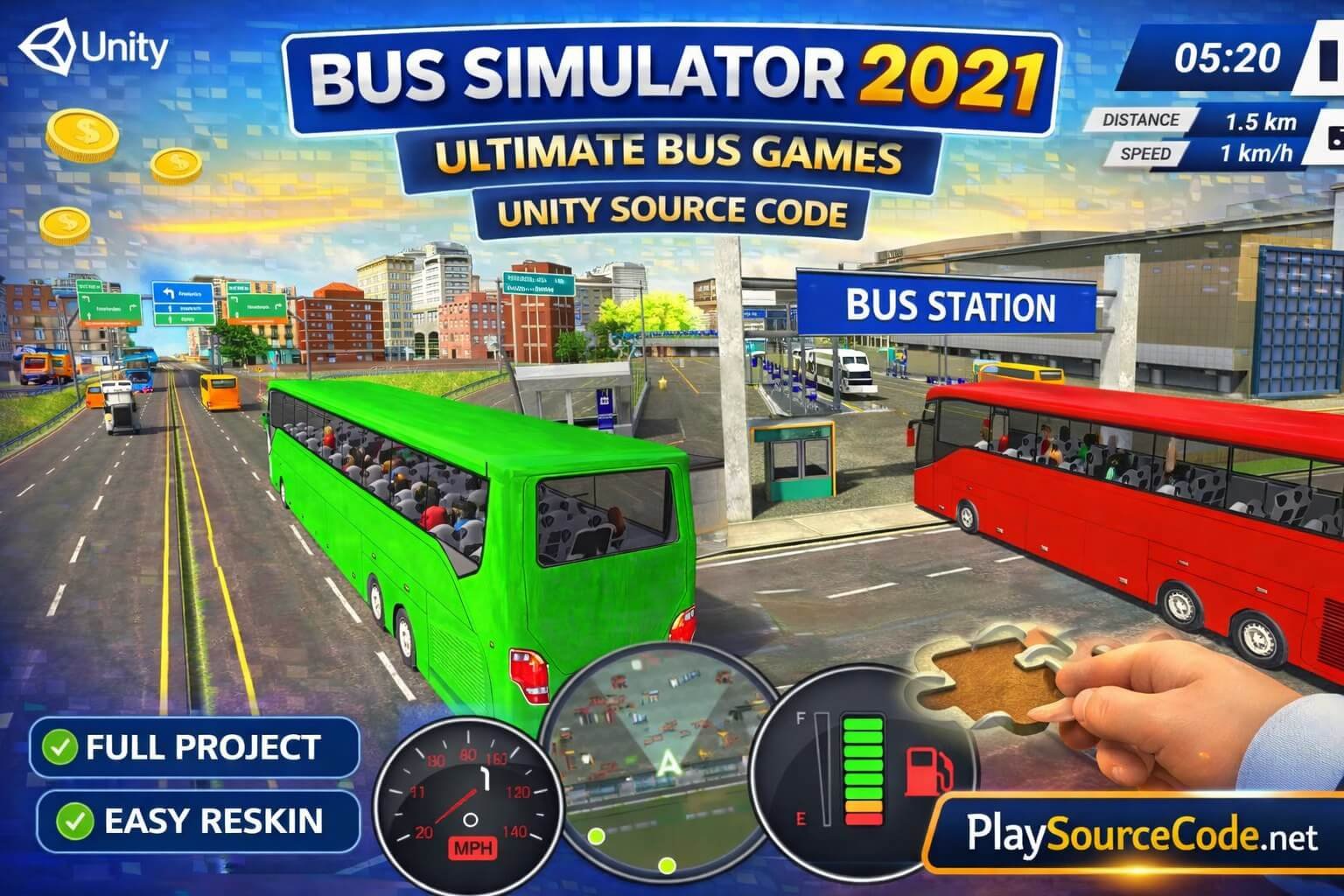 Bus Simulator 2021 – Ultimate Bus Unity Complete Project screenshot 6