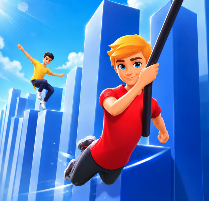 🪢 Cable Swing - Rope Swing Racing Unity Game