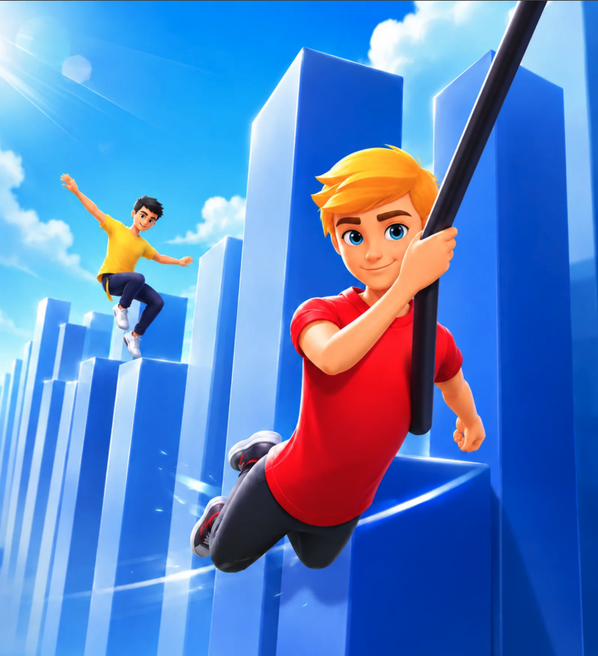 Cable Swing Unity Game Source Code – Rope Swing Racing Game