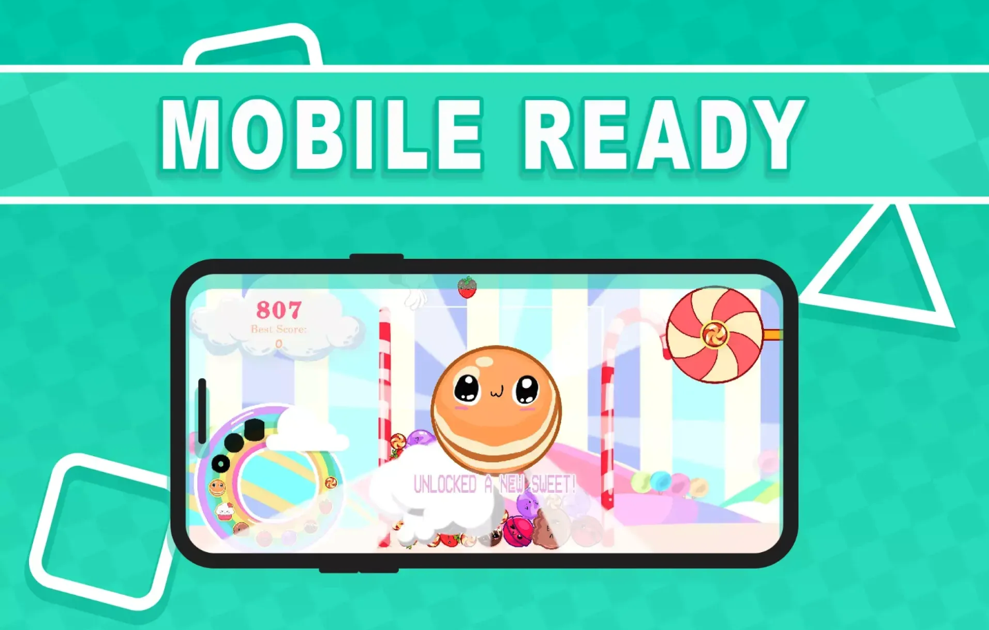 Candy Merge Unity Source Code – Merge Puzzle Game Template for Android, iOS, PC &amp; Web source code