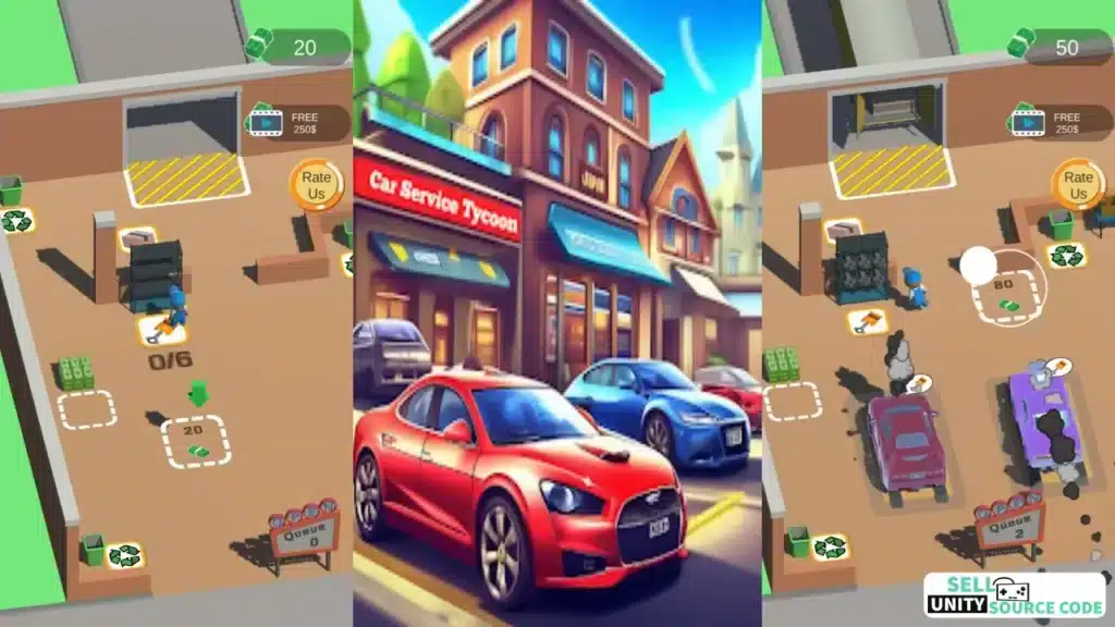Car Mechanic Tycoon idle game Sellunitysourcecode screenshot 4