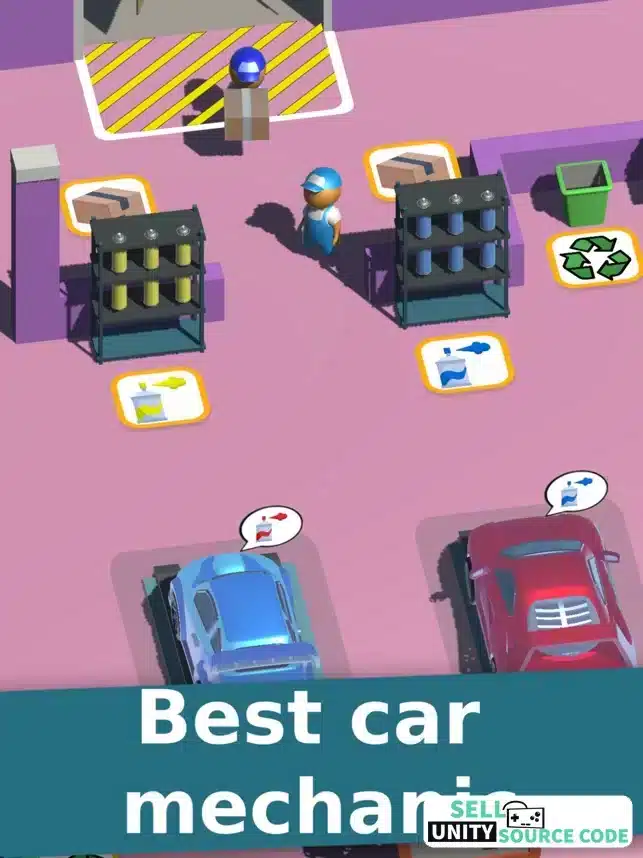 Car Mechanic Tycoon idle game Sellunitysourcecode screenshot 5